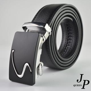 【Jpqueen】極簡商務男士休閒皮革自動腰帶皮帶(16色能選)
