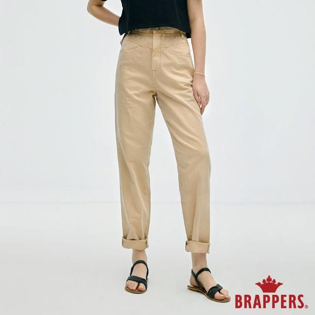 【BRAPPERS】女款 Color Life色褲系列-高腰全棉小直筒褲(卡其)