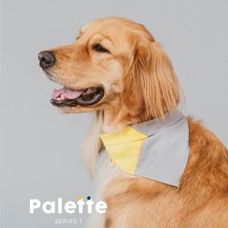 【CAMPET】Palette 電繡撞色領巾-L(寵物潮流領巾)
