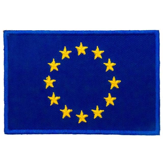 【A-ONE 匯旺】歐盟 Flag Patch肩章 徽章 背膠識別章 布藝士氣章 熨燙肩章 熱燙徽