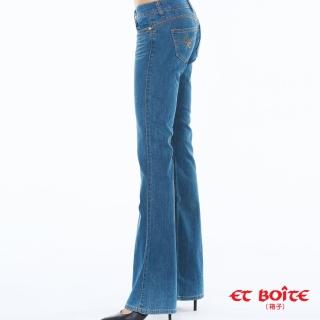 【BLUE WAY】女款 蝴蝶鑽 闊腿 靴型褲 牛仔褲- ETBOITE箱子