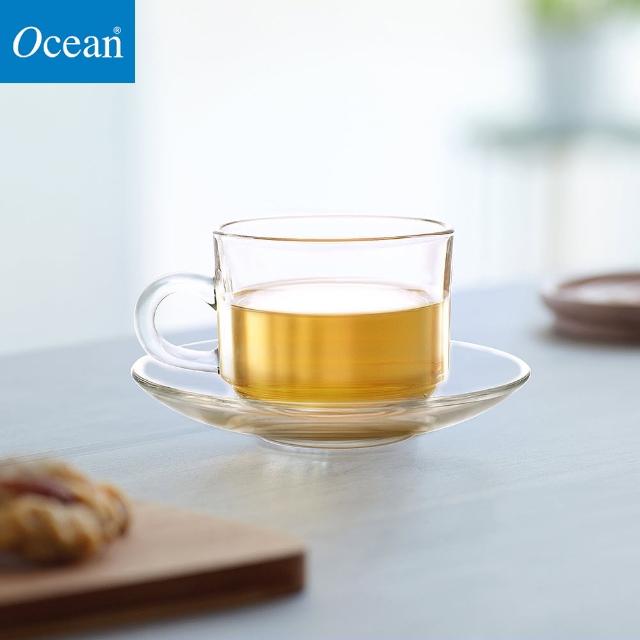 【Ocean】可疊式玻璃杯 茶杯 200ml 6入組(玻璃杯 飲料杯 果汁杯)