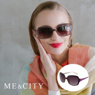 【ME&CITY】歐美浮雕閃耀花紋金屬太陽眼鏡 品牌墨鏡 抗UV400(ME1218 W02)