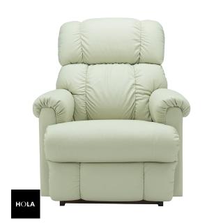 【HOLA】La-Z-Boy 單人全牛皮沙發/電動靠牆式休閒椅16P512-米白色(16P512-米白色)