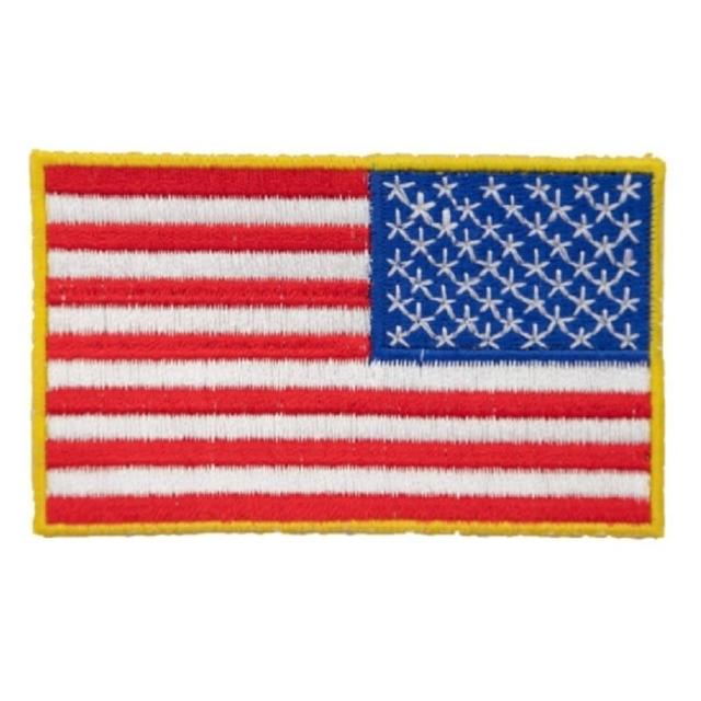 【A-ONE 匯旺】美國國旗反向 刺繡貼布 含背膠 熨燙貼布 布貼 布章 補丁貼布 臂章 刺繡燙布