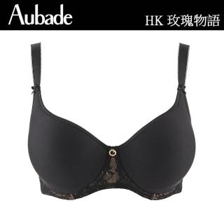 【Aubade】玫瑰物語透氣薄襯內衣-HK(黑)