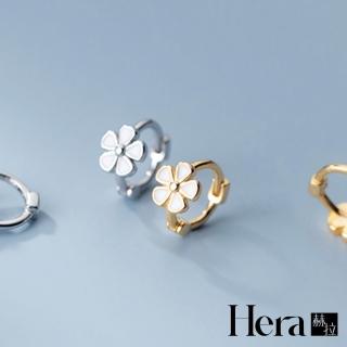 【HERA 赫拉】韓版花朵耳扣甜美愛心耳環 H111041804(飾品)