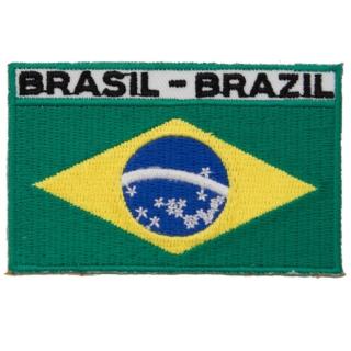 【A-ONE 匯旺】巴西 熨燙袖標 電繡燙布貼紙 背包貼 電繡布貼 布藝臂章 熨斗貼章 布藝貼章