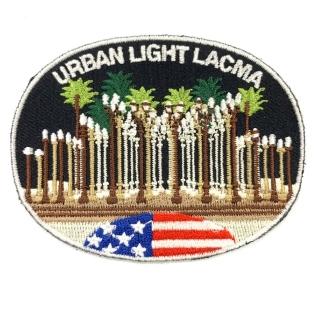 【A-ONE 匯旺】美國 加州美術館 LACMA UEBAN LIGHT 獨特設計 電繡刺繡背膠補(NO.406)