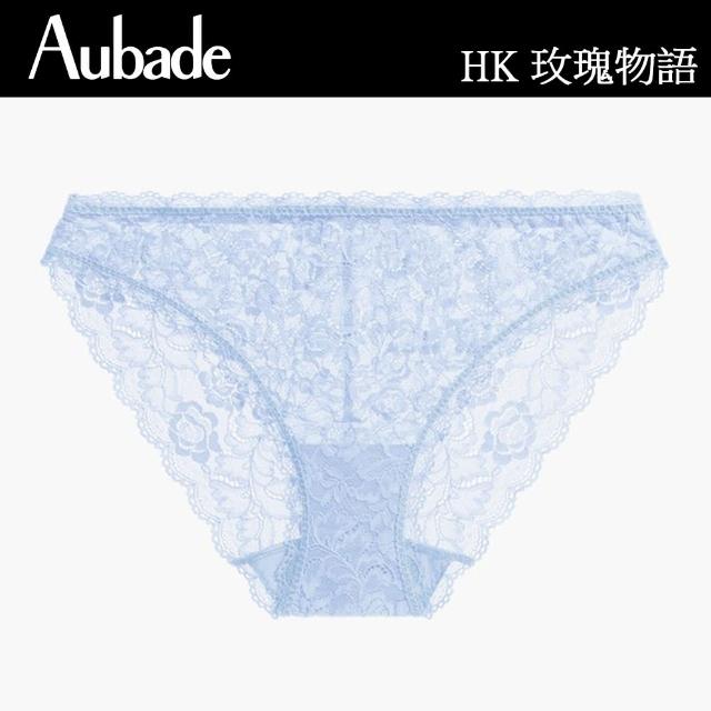 【Aubade】玫瑰物語蕾絲三角褲-HK(天空藍)