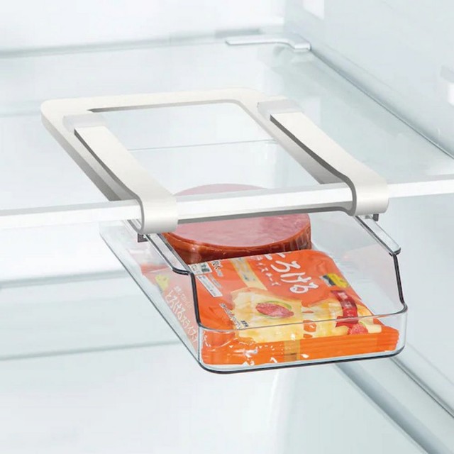【NITORI 宜得利家居】冰箱用層板下收納盒 S N BRANC(冰箱用層板下收納盒 NBRANC)