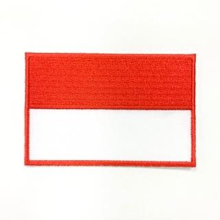 【A-ONE 匯旺】印尼國旗 Patch熨斗刺繡徽章 胸章 立體繡貼 裝飾貼 繡片貼 燙布貼紙