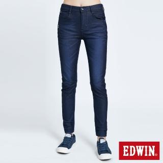 【EDWIN】女裝 迦績E-FUNCTION立體牛仔褲(原藍磨)