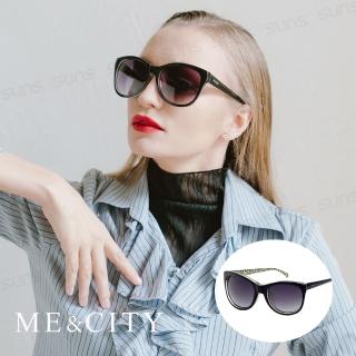 【ME&CITY】時尚歐美豹紋紋路太陽眼鏡 品牌墨鏡 抗UV400(ME120007 L400)