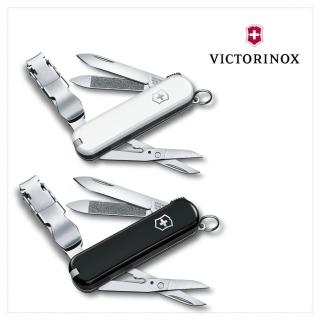 【VICTORINOX 瑞士維氏】瑞士刀 Nail Clip 580 65mm 黑/白(0.6463.3 / 0.6463.7)