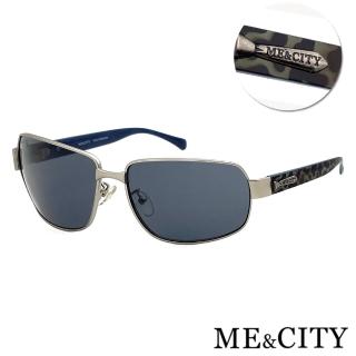 【ME&CITY】義式紳士質感方框太陽眼鏡 品牌墨鏡 抗UV400(ME110013 B611)