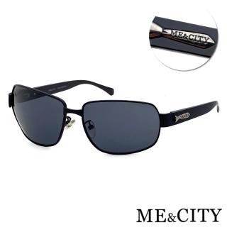 【ME&CITY】義式紳士質感方框太陽眼鏡 品牌墨鏡 抗UV400(ME110013 L600)
