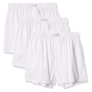 【Tommy Hilfiger】2022男時尚寬鬆棉質白色平口內著3件組-網(預購)