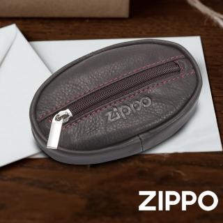 【Zippo官方直營】咖啡色牛皮零錢包(皮件皮夾)