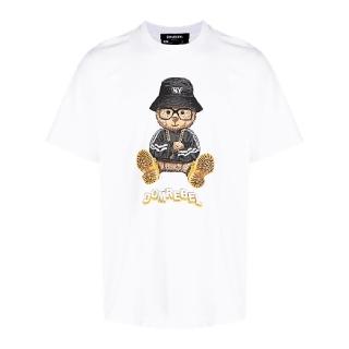 【DOMREBEL】男款 NY Bear Box 白色短袖T恤(XS號、S號、M號、L號)