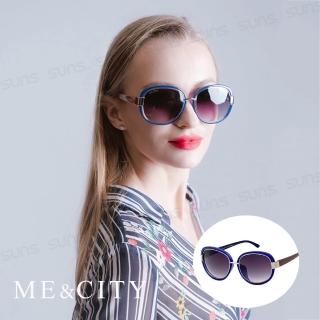 【ME&CITY】時尚義大利設計圓框太陽眼鏡 品牌墨鏡 抗UV400(ME120019 F150)