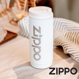 【Zippo官方直營】城市系列-通勤咖啡杯-月光白420ml(保溫杯)