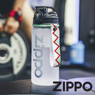 【Zippo官方直營】運動水壺酷動系列-個性運動水壺-砂感白550ML(運動水壺)