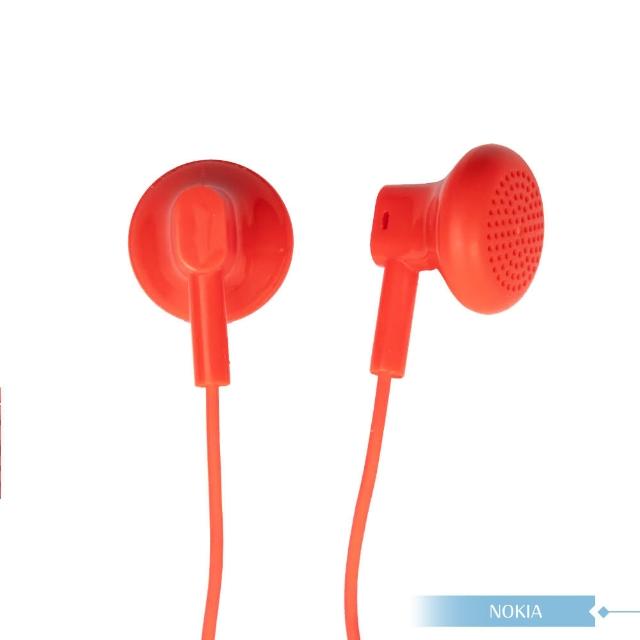 【NOKIA】原廠 WH-108 高品質平耳式耳機 - 紅(3.5mm)