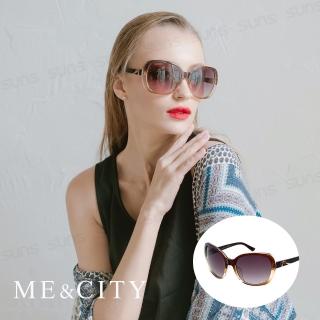【ME&CITY】甜美蝴蝶結雙色鑽太陽眼鏡 品牌墨鏡 抗UV400(ME120028 G172)