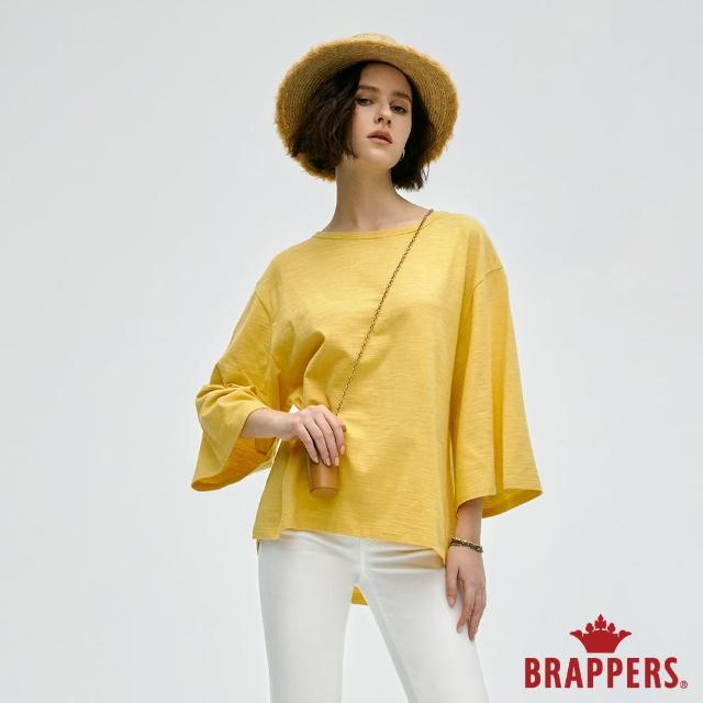 【BRAPPERS】女款 後領鏤空寬鬆上衣(黃)