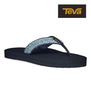 【TEVA】原廠貨 女 Mush II 經典織帶夾腳拖鞋/雨鞋/水鞋(青藍色-TV4198CNRB)