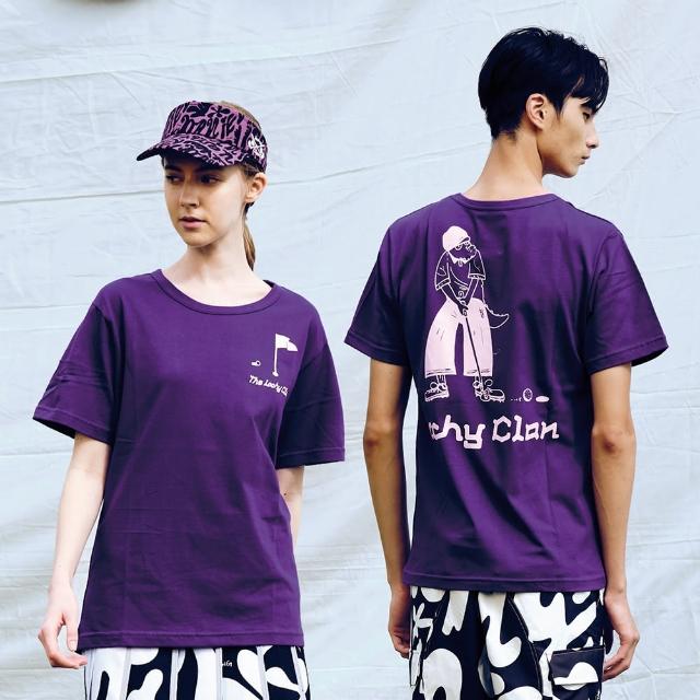 【Daniel Wong】LOCHYCLAN 中性 短袖直身T恤(紫)