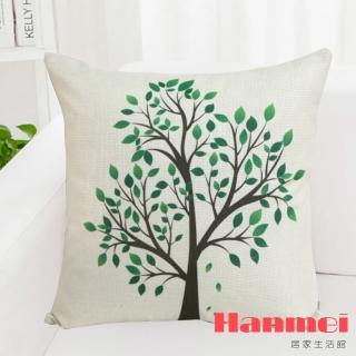 【Hanmei】幸福樹 仿亞麻抱枕套(45x45cm)