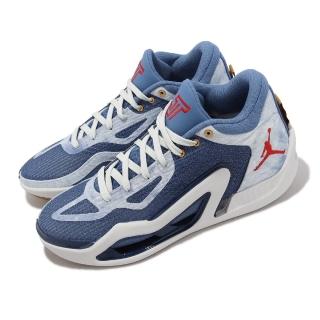 【NIKE 耐吉】籃球鞋 Jordan Tatum 1 PF 男鞋 藍 白 牛仔 丹寧 運動鞋 實戰(DZ3321-400)