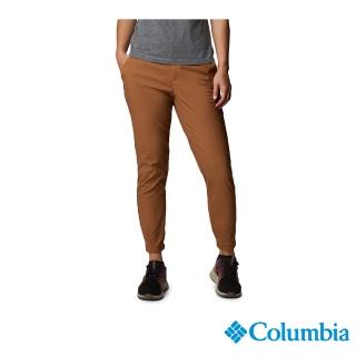 【Columbia 哥倫比亞 官方旗艦】女款-Omni-Shade UPF50防潑長褲-棕褐(UAR22560TN / 2022年春夏商品)
