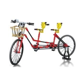 【AchKo澳可】50016 雙人積木自行車(益智拼裝積木)