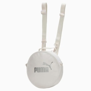 【PUMA】PUMA 圓形包 休閒包 隨身包 穿搭 WMN Core圓形後背包 男女 中性款 白(07696002)
