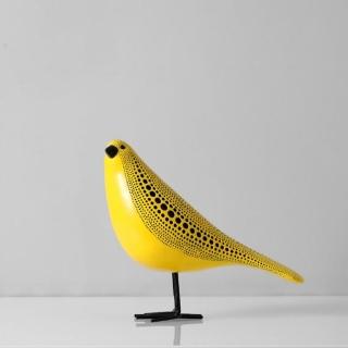 【JEN】手工現代簡約樹脂黃色鴿子工藝品居家裝飾桌面擺飾