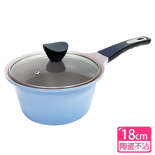 【韓國Kitchenwell】陶瓷湯鍋18cm(藍色)