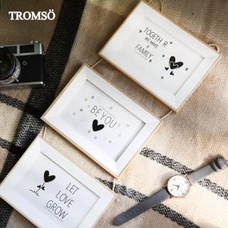 【TROMSO】格里斯三框繩掛木紋4X6相框-原木色(相框)