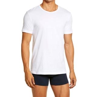 【EMPORIO ARMANI】2022男時尚棉質白色圓領內衣3件組-網