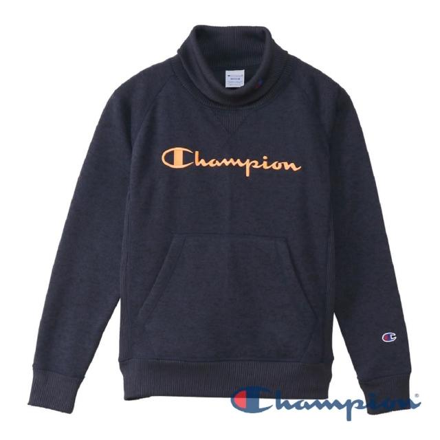 【Champion】官方直營-Womens Golf 女草寫Logo高領長袖上衣-女(深藍色)