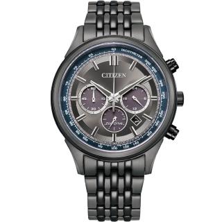 【CITIZEN 星辰】亞洲限定款 光動能時尚三眼計時手錶-41.7mm 畢業 禮物(CA4417-85H)