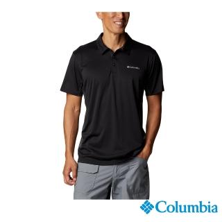 【Columbia 哥倫比亞 官方旗艦】男款-Omni-Shade UPF50酷涼快排Polo衫-黑色(UAE92290BK / 2022年春夏商品)