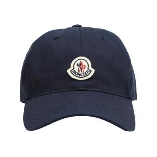 【MONCLER】品牌 LOGO 棒球帽(深藍色)