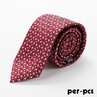 【per-pcs 派彼士】商務體面優質領帶_紅(D-106)