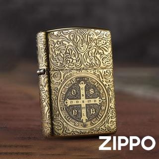 【Zippo】康斯坦丁-雙面十字復刻版-全金防風打火機(美國防風打火機)