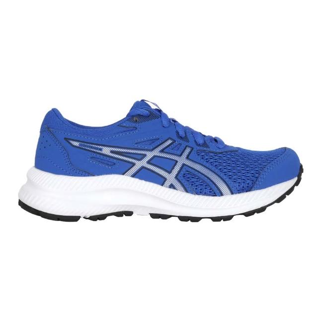 【asics 亞瑟士】20-22.5CM_CONTEND 8 GS 男童慢跑鞋-運動 亞瑟士 寶藍銀(1014A259-406)