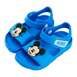 【Disney 迪士尼】迪士尼童鞋 米奇 立體造型防水涼鞋-藍(MIT台灣在地工廠製造)