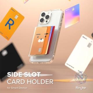 【Ringke】Side Slot Card Holder 側插槽卡片收納夾 霧透 淺灰 黑色 粉紅(Rearth 信用卡、悠遊卡收納)